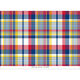 Navy and Red Madras Plaid Folded Note Cards Image 2 of 2